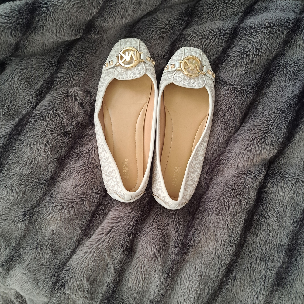 Michael Kors Women's White Designer Loafers